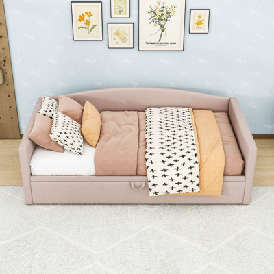 Twin Size Velvet Daybed with Adjustable Twin Trundle by Mercer41
