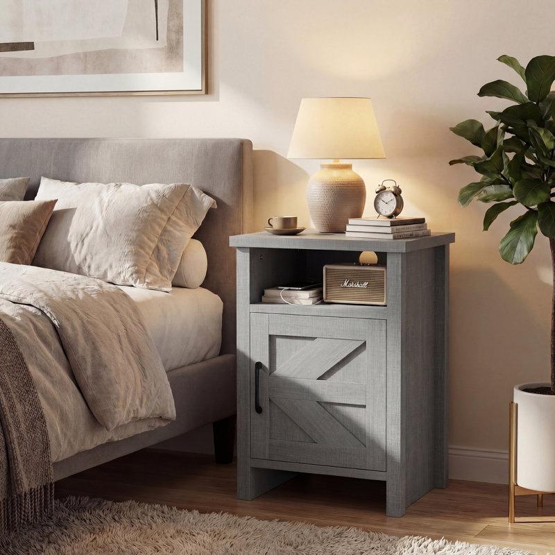 Haslingden Nightstand, Individual, Gray