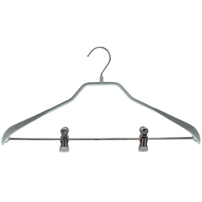 Cintre antidérapant avec pinces pour costume / manteau Bodyform