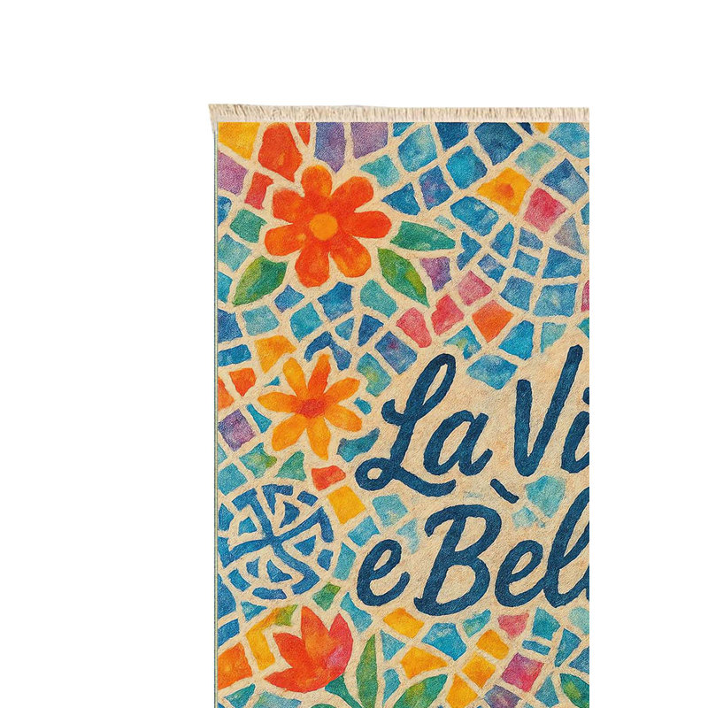 Tapis floral La Vita È Bella