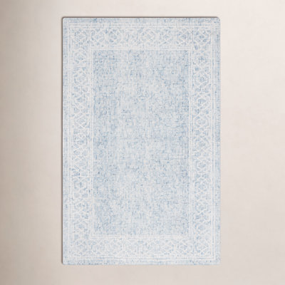 Hand-Tufted Geometric Wool Rug