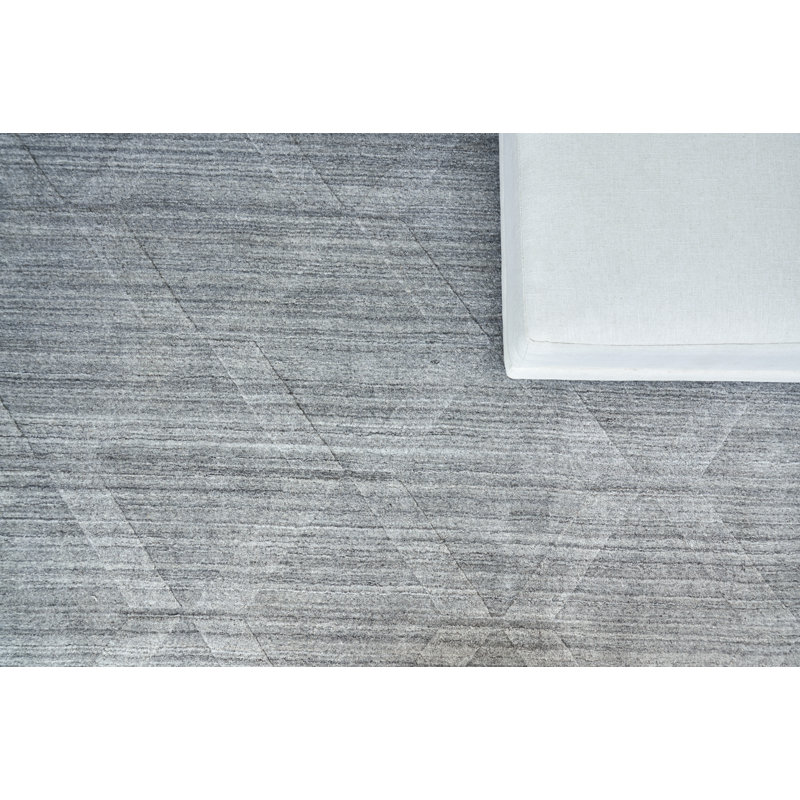 Castelli Geometric Area Rug in Gray, Rectangle 9' x 12'
