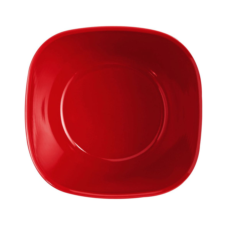 Burgundy Ceramic Salad Bowl, 5.5" H x 8.75" W x 8.75" D