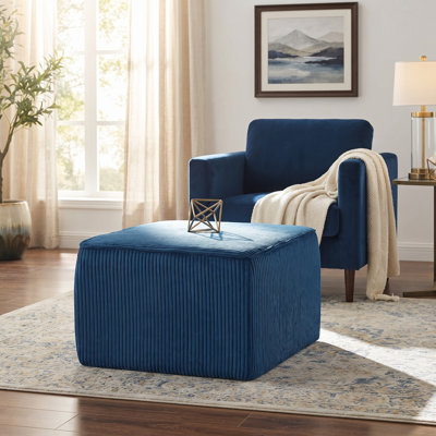 Square Upholstered Multi‑Purpose Ottoman 22×22 for Living Room and Indoor Spaces
