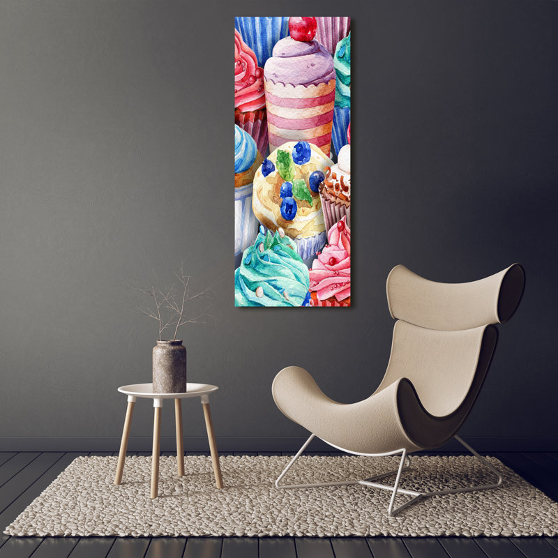 Colourful Muffins - Wrapped Canvas Print