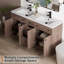  Base de meuble-lavabo autoportant 60 po à double cuve 60 po seulement, sans comptoir, assemblage requis-122147544