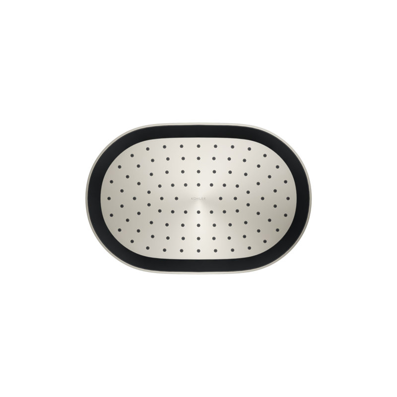 Statement™ 1.75 GPM Oblong 12 in. Rainhead with Katalyst Air-Induction Technology, Vibrant Polished Nickel