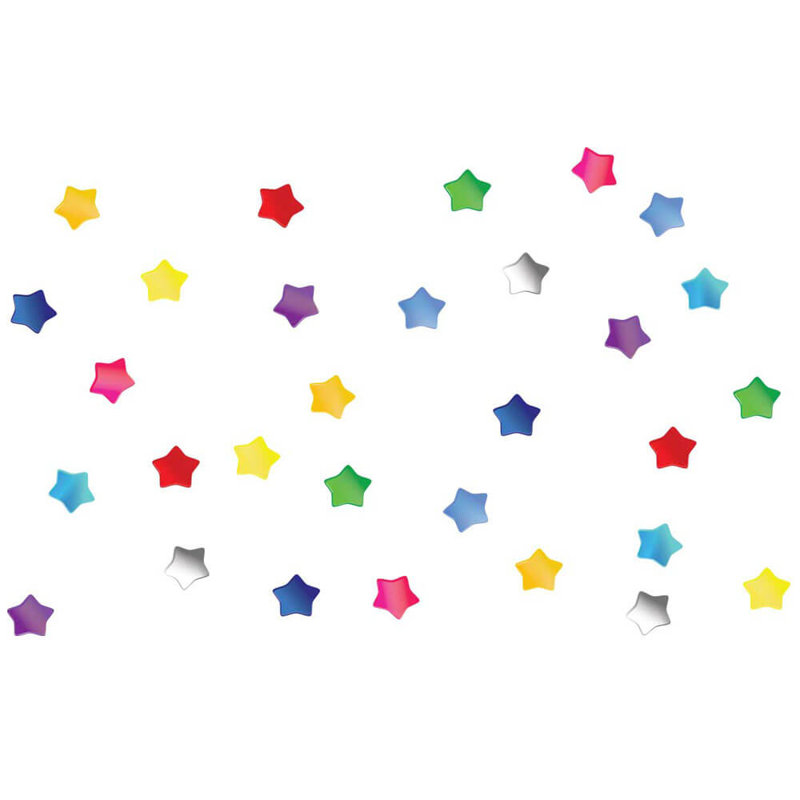 Décalcomanie murale étoile douce, Multicolore
