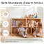 Bibliothèque Montessori, armoire de rangement en bois à 5 sections, organisateur de rangement pour jouets avec bibliothèque pour enfants, tablette pour chambres d'enfants, salle de classe, salle de jeux, garderie, école maternelle