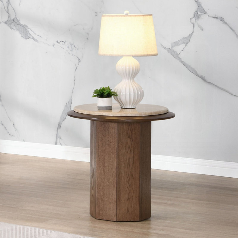 Table de bout, table d'appoint ronde pour l'intérieur