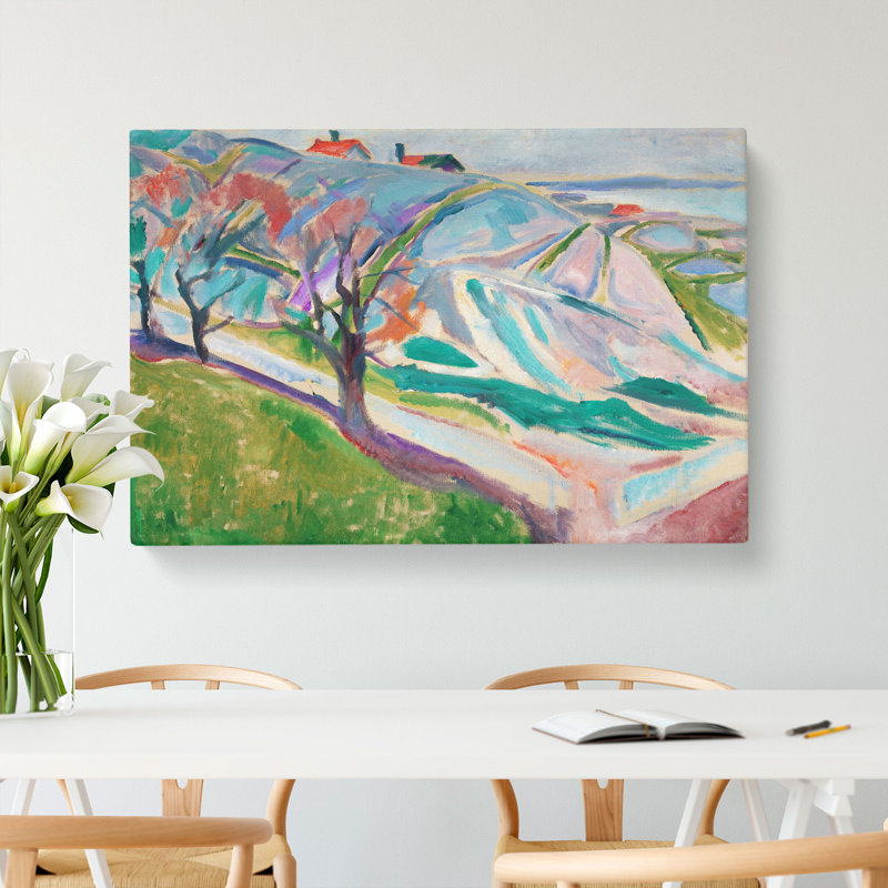 Landscape Of Kragero by Edvard Munch - Wrapped Canvas, 50cm H x 76cm W x 3cm D