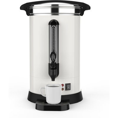 80 Cups Coffee Urn,12 L/3.2 gal Double Wall Commerical Coffee Maker for Buffet Catering Wedding Gathering,Large Capacity Hot Coffee Dispenser,Stainless Steel Hot Water Urn