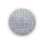 Tapis bleu délavé à motif abstrait Suzani-120333119