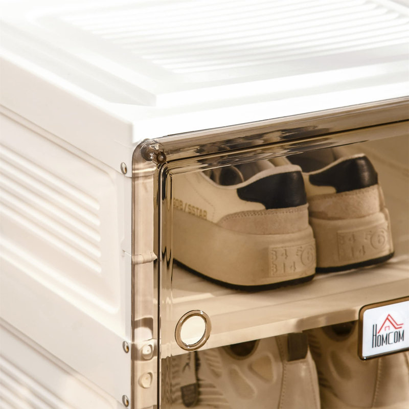 20 Pair Stackable Shoe Storage Cabinet