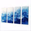 Bleu blanc délicat FlowerPetals II - Blanc - Art mural moderne pour le salon-1830013371-1830013372