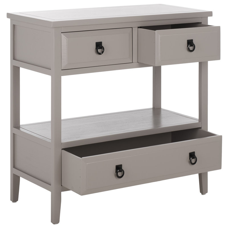 Console en bois massif 31,9 po Sadie, Gris quartz