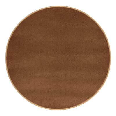 Tapis brun uni lavable à la machine