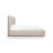 Drewry Atmane Wood Frame Upholstered Platform Bed In Cotton And Chai-1671431289