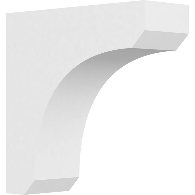 Corbeau standard en PVC de qualité architecturale standard, H 10 po x l 3 po x P 10 po