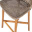 Tabouret de bar d'extérieur, bois fini teck, ensemble de 2-1974450269