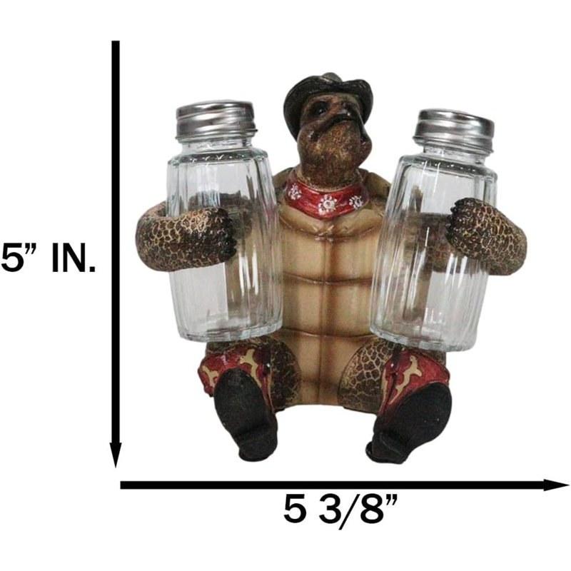 Figurine rustique en forme de tortue de mer
