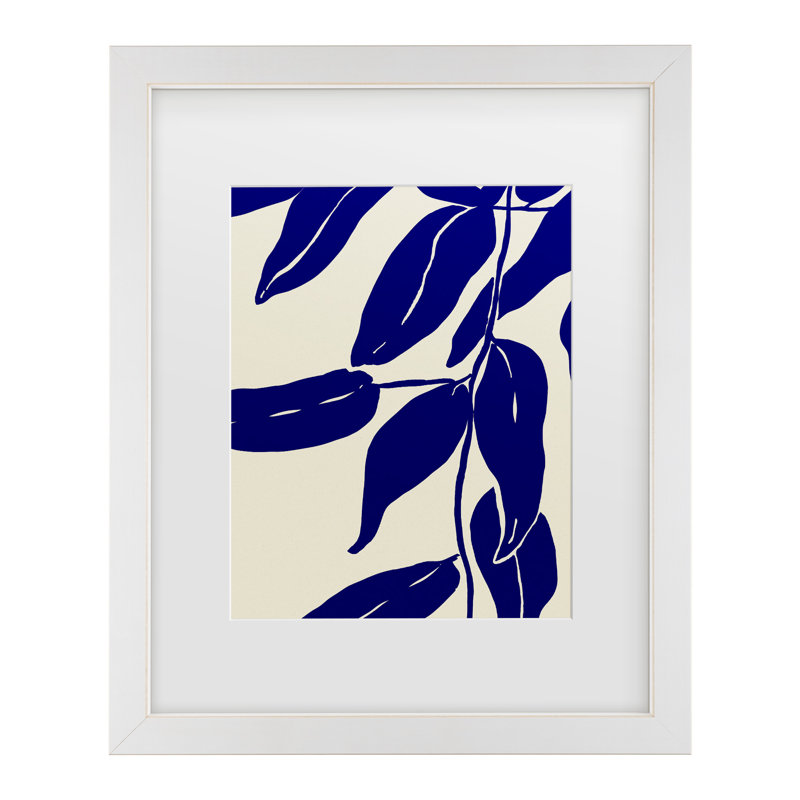 Art encadré par feuilles de bolognaise bolognaise, H 16 po x l 13 po