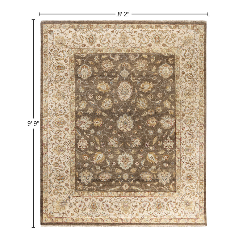 Overdyed One-of-a-Kind Rectangle 8'2" X 9'9" Hand Knotted Area Rug