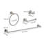 Ensemble de quincaillerie de salle de bain en nickel brossé 4 pièces avec porte-serviettes et accessoires