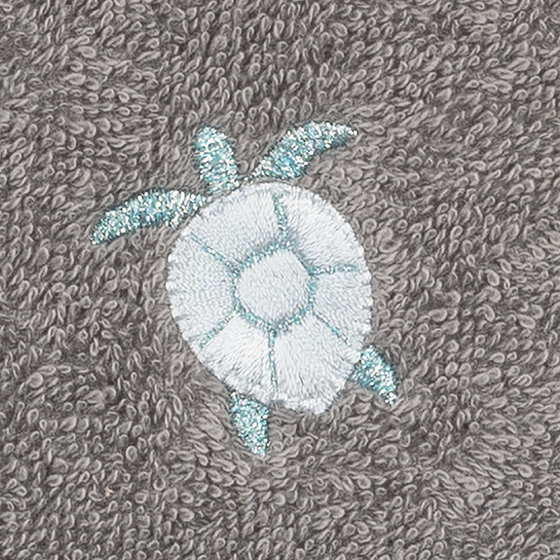 AVA Turkish Cotton Washcloth, Dark Gray