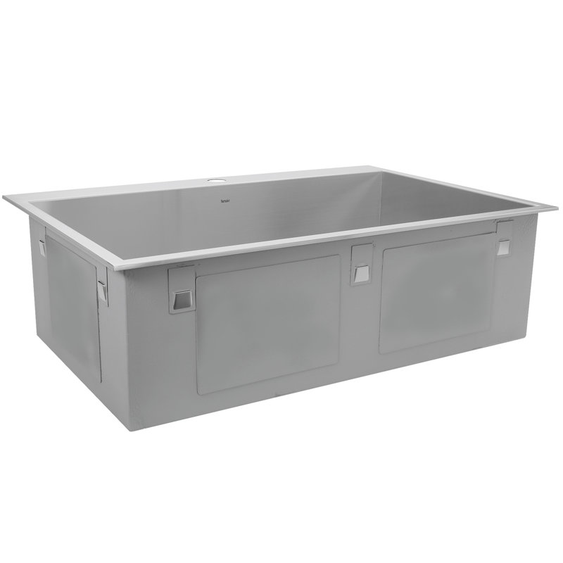 Pro Series 33'' L Stainless Steel Single Basin Kitchen Sink