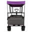Chariot pliable de 480 lb avec auvent, poussette de chariot avec roues tout-terrain de 7 po, chariot pliable léger, grande capacité pour le camping, le magasinage, les sports et le jardin, mauve avec moustiquaire