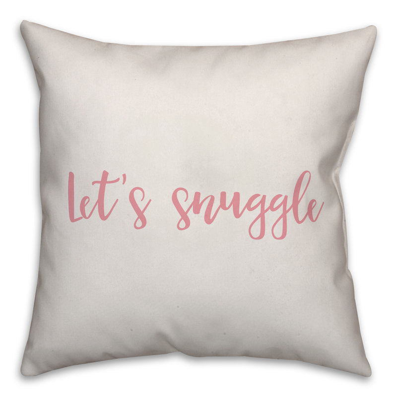  Coussin Let's Snuggle, Blanc / rose, Coussin décoratif