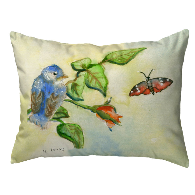 Outdoor Reversible Throw Pillow, 11" x 14"