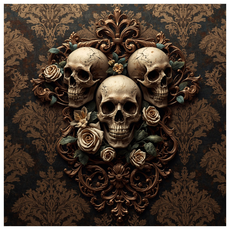 Rideaux de douche Skulls, L 70 po x H 93 po