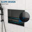 Tablette double 19 po x 15 po en acier inoxydable pour niche de douche