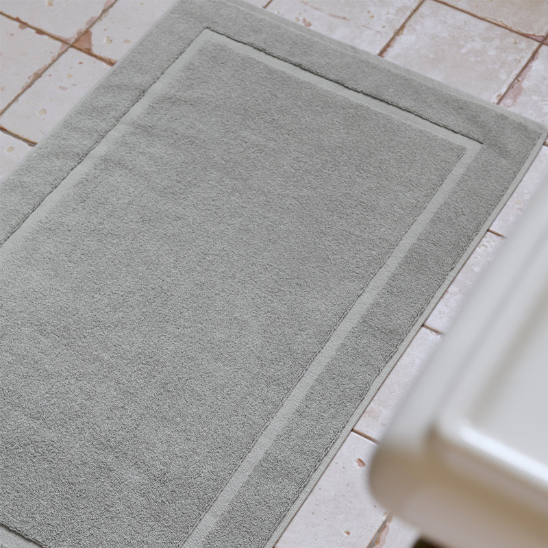 Renaissance Towelling Bath Mat, Dove Grey