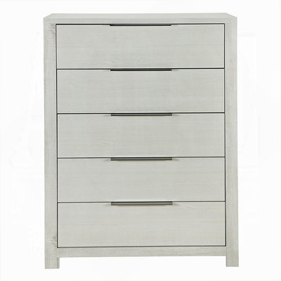 Commode de rangement avec 5 tiroirs, coffre en bois pour chambre à coucher