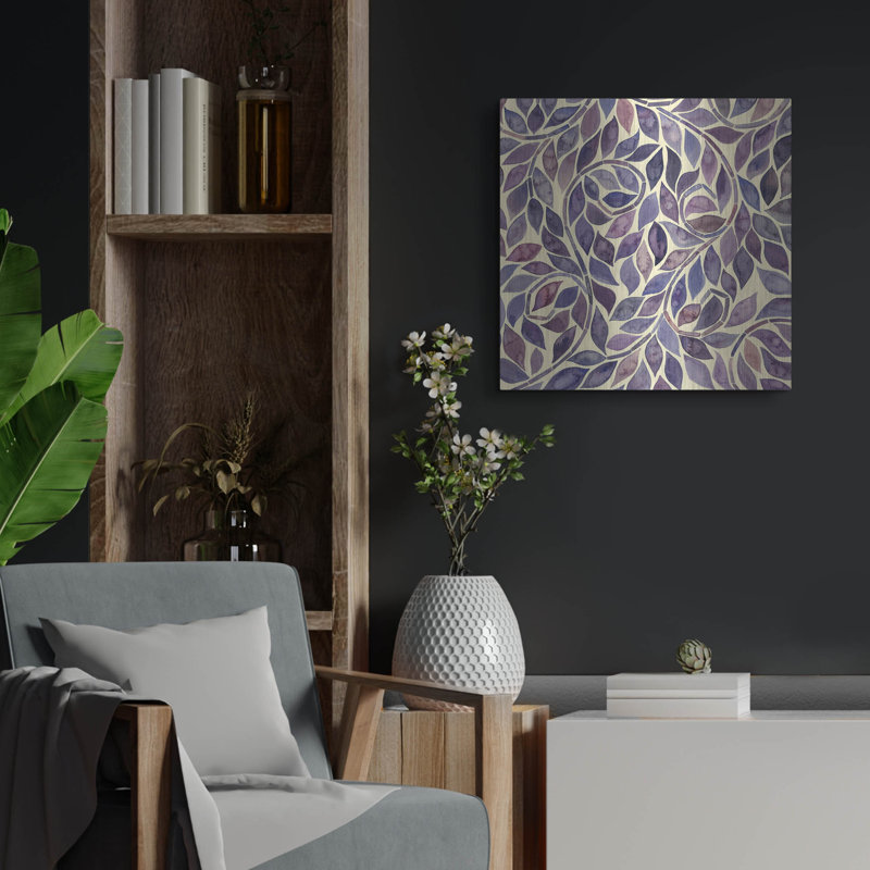 «Amethyst Swirls IV» par Grace Popp, H 24 po x l 24 po