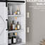 Armoire de salle de bain blanche avec tablette réglable