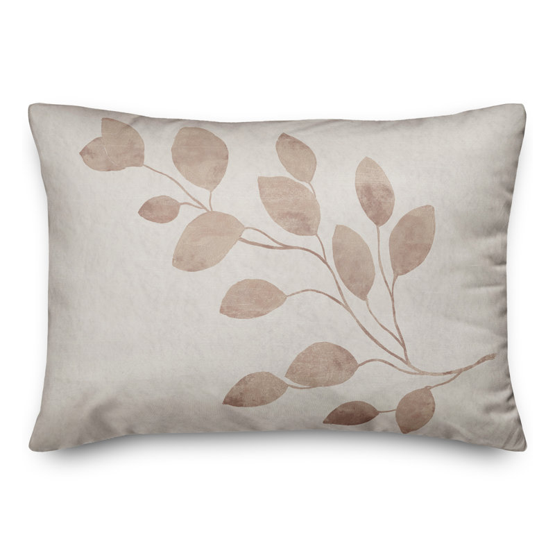 Housse et insert de coussin rectangulaire crème