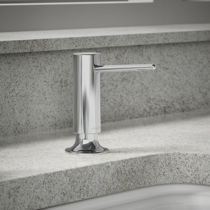 Distributeur de savon Kohler Contemporary Design, Chrome poli