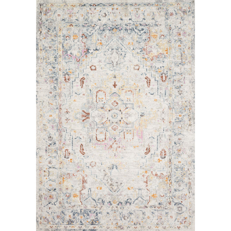 Tapis oriental gris Hallock, Rectangle 9 pi 3 po x 13 pi