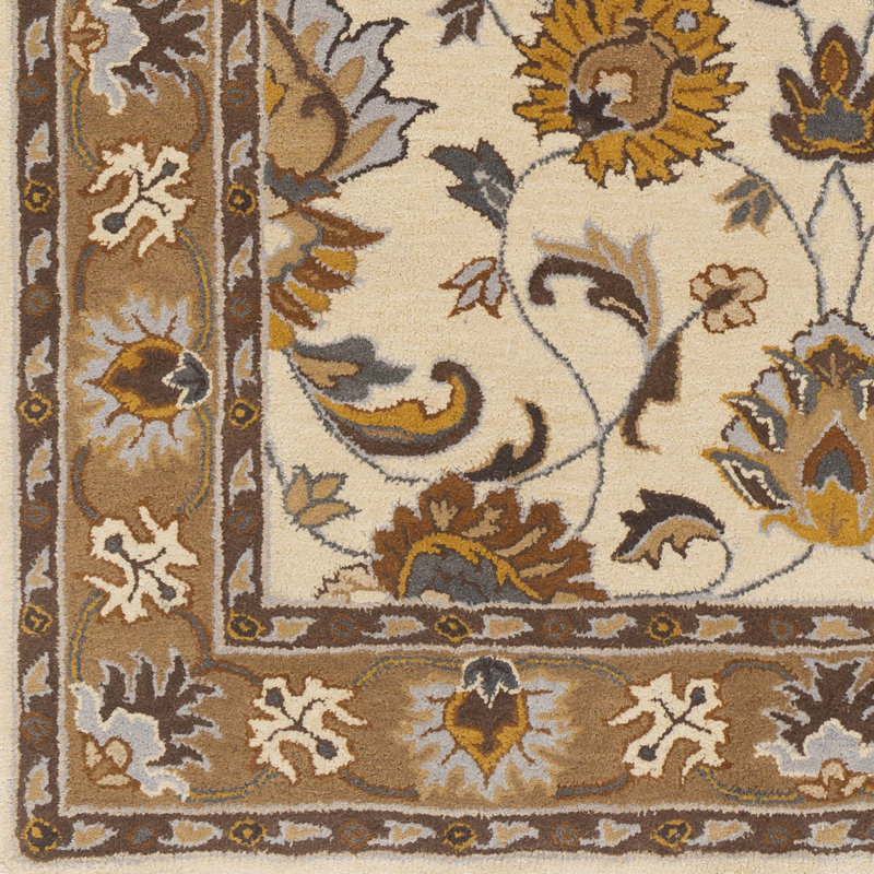 Arden Wool Floral Indoor Rug, Rectangle 2' x 3'