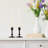 2 Piece Iron Tabletop Candlestick Set