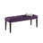 Leviton Fabric Tufted Turned Leg  Dining Bench-1994282679