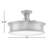 Rosanne 3 - Light 16" Simple Drum Semi Flush Mount in Brass-1605534876