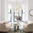 Jibley 8 - Light Textured Glass Bubble Chandelier