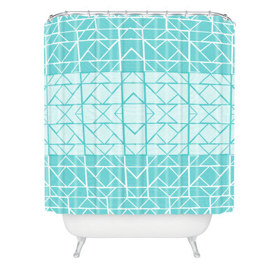 Rideau de douche simple bleu gneural shifting