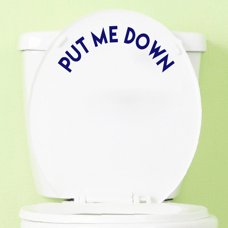 Adhésif décoratif «Put Me Down», Bleu marine