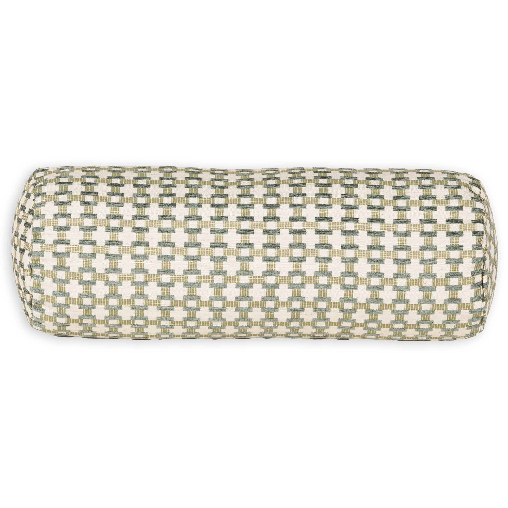 Birch Lane Stride Throw Pillow Bolster, Green Geometric